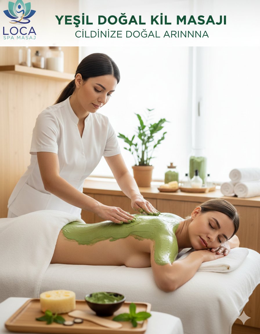 Yeşil Doğal Kil Masajı